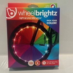 NIB Wheelbrigjtz LED Light String for 1 Bike Wheel. Tool free.